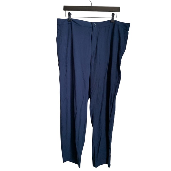 NWT Stella Parker Navy Pants Size XXL Cropped Pants with Pockets - Picture 1 of 6